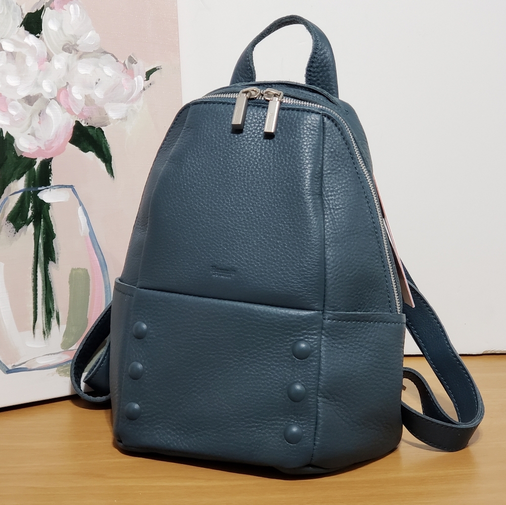 Hammitt Teal Leather Mini Backpack